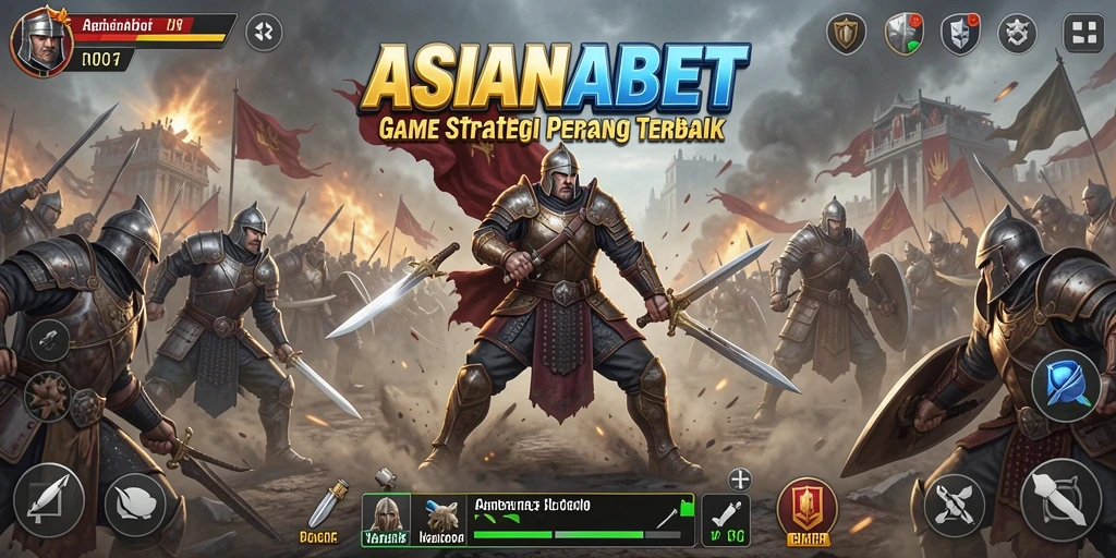 Screenshot utama ASIANABET menampilkan aksi seru dalam permainan strategi.