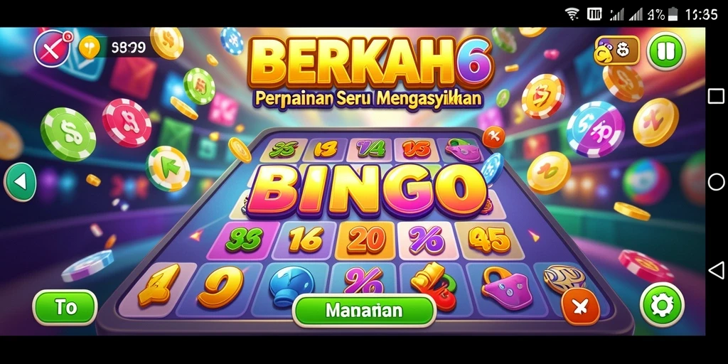 Tampilan gameplay menarik di BERKAH6 dengan tema Bingo.