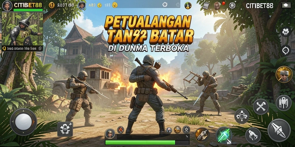 Screenshot menunjukkan pemandangan indah dunia terbuka CITIBET88.
