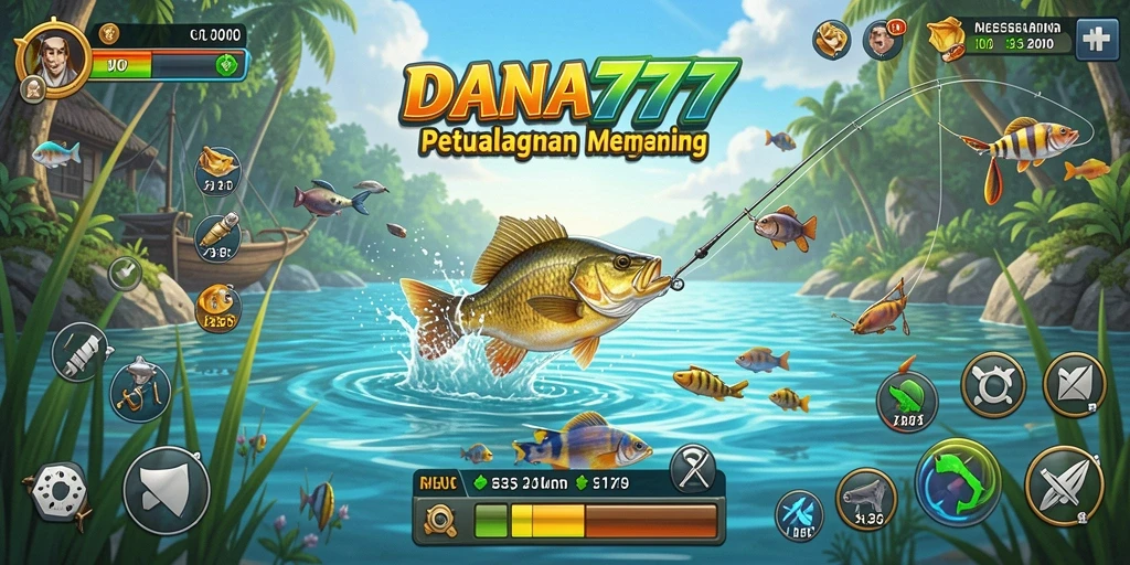 Gameplay DANA777 yang menarik dalam suasana memancing.