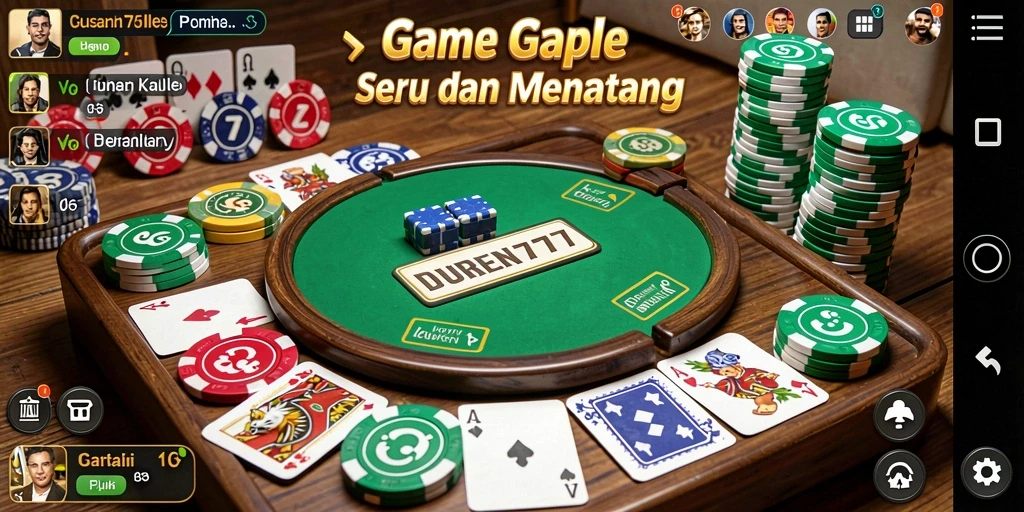 Tampilan gameplay DUREN777 yang seru dan interaktif.