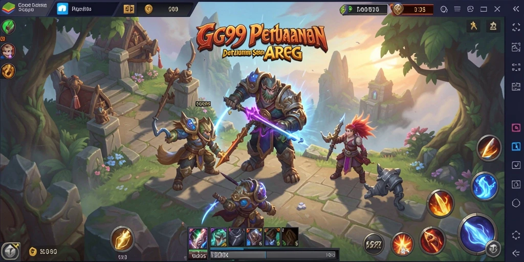 Tampilan gameplay ARPG di GG99 yang menegangkan dan seru.