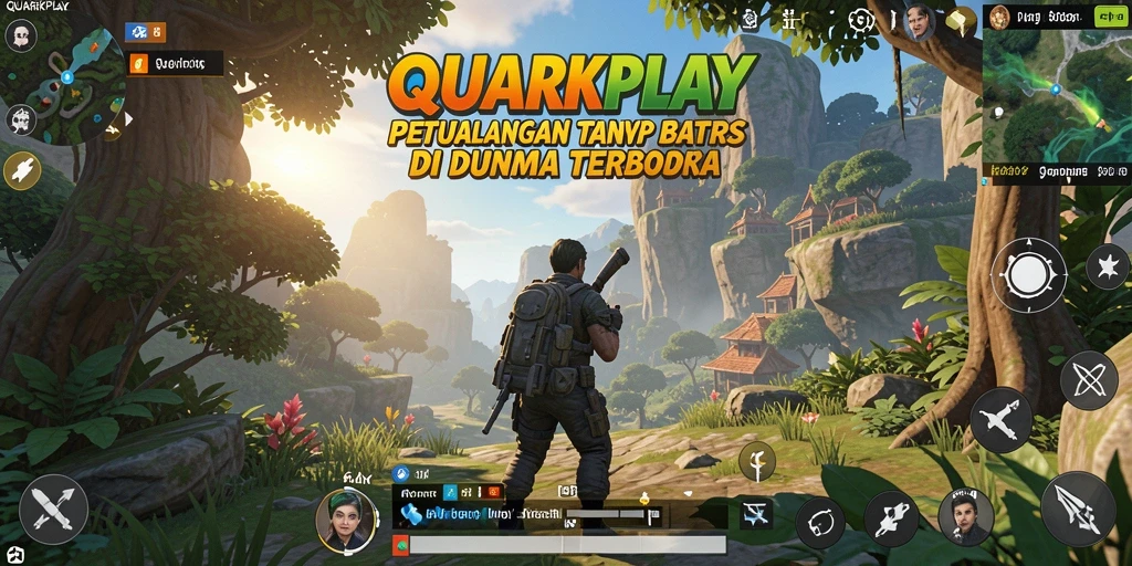 Screenshot QUARKPLAY menampilkan antusiasme pemain di dunia Open World.