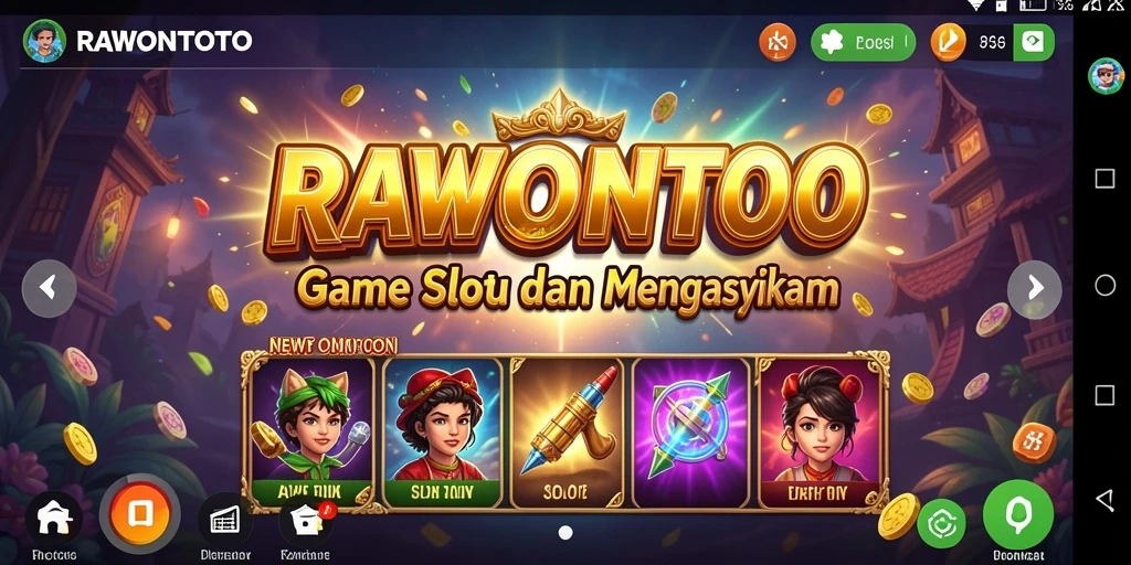 Tampilan gameplay menarik dari <strong>RAWONTOTO</strong> yang memukau.