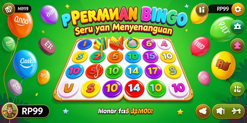 Screenshot gameplay RP99 dengan tampilan Bingo yang menarik.