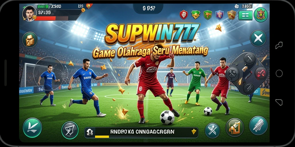 Screenshot dari gameplay <strong>SUPWIN777</strong> yang menunjukkan aksi seru olahraga.